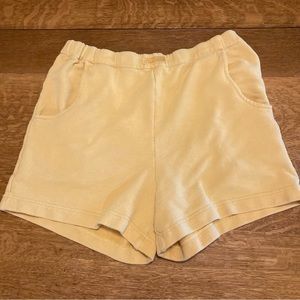 St. John Sport Yellow Cotton Blend Shorts